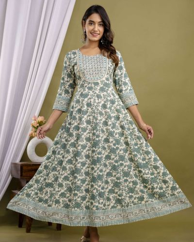 Long Frock Ghera Gaoun Kurti ( ANARKALI KURTI )