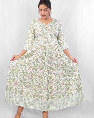 LONG FROCK KURTI ( ANARKALI KURTI  )