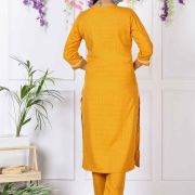 KURTI PANT WITH DUPATTA SET ( YELLOW )