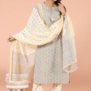 KURTI PANT DUPATTA SET ( KOTA DORIYA DUPATAT )