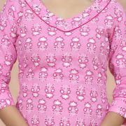 PRINTED LONG KURTI ( TENDER PINK )