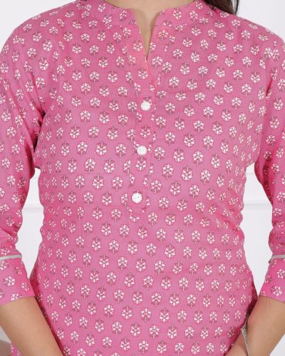 PRINTED LONG KURTI ( PURPLE )