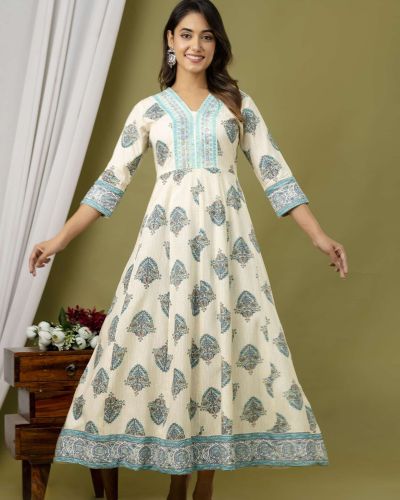 Long Frock Ghera Gaoun Kurti  ( ANARKALI KURTI )