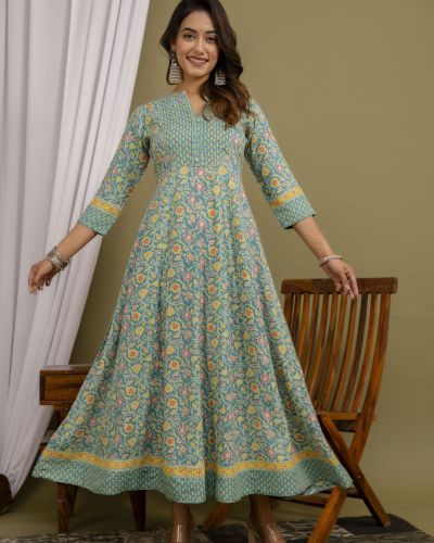 Long Frock Ghera Gaoun Kurti  ( ANARKALI KURTI )