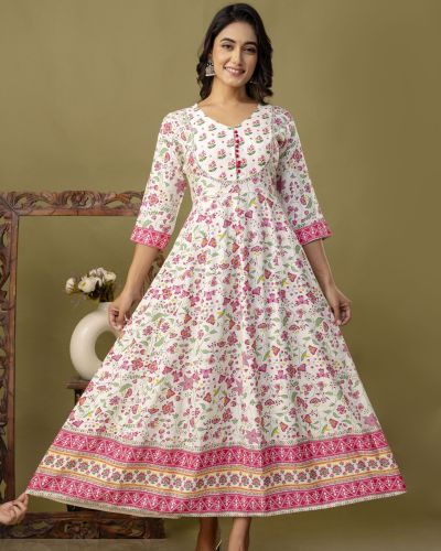 Long Frock Ghera Gaoun Kurti  ( ANARKALI KURTI )