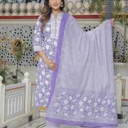 KURTI PANT DUPATTA SET ( PURE COTTON 60*60 )