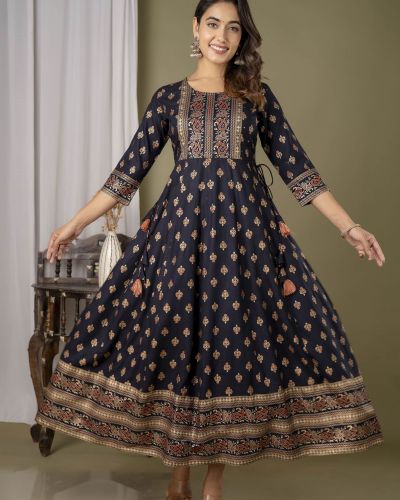 Long Frock Ghera Gaoun Kurti  ( ANARKALI KURTI )