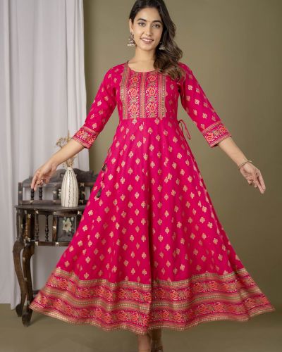 Long Frock Ghera Gaoun Kurti  ( ANARKALI KURTI )