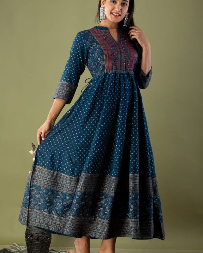 Long Frock Ghera Gaoun Kurti  ( ANARKALI KURTI )