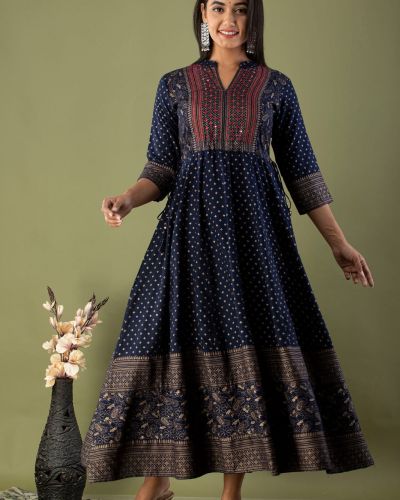 Long Frock Ghera Gaoun Kurti  ( ANARKALI KURTI )