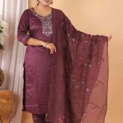 FABRIC RIYON 140GM DOBY  KURTI PANT DUPPATA SET