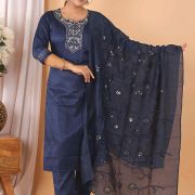 FABRIC RIYON 140GM DOBY  KURTI PANT DUPPATA SET