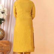 FABRIC ROMAN SILK KURTI PANT DUPATTA SET ( BANARASI DUPATTA )