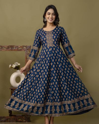 Long Frock Ghera Gaoun Kurti  ( ANARKALI KURTI )