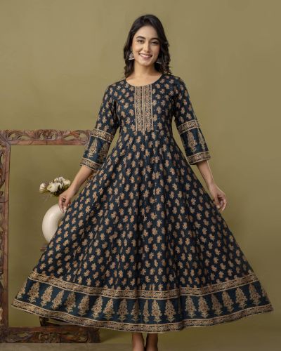 Long Frock Ghera Gaoun Kurti  ( ANARKALI KURTI )