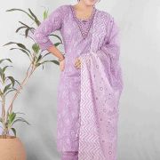 KURTI PANT DUPATTA SET