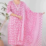 KURTI PANT DUPATTA SET