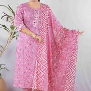 KURTI PANT DUPATTA SET