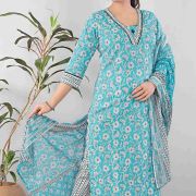 KURTI PANT DUPATTA SET