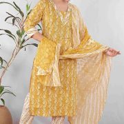 KURTI PANT DUPATTA SET