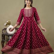 LONG FROCK GHERA  GAOUN KURTI  ( ANARKALI KURTI )