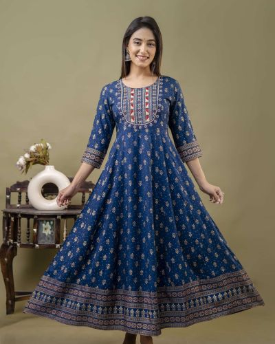 LONG FROCK GHERA  GAOUN KURTI  ( ANARKALI KURTI )