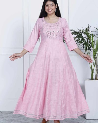 LONG FROCK KURTI ( ANARKALI KURTI )