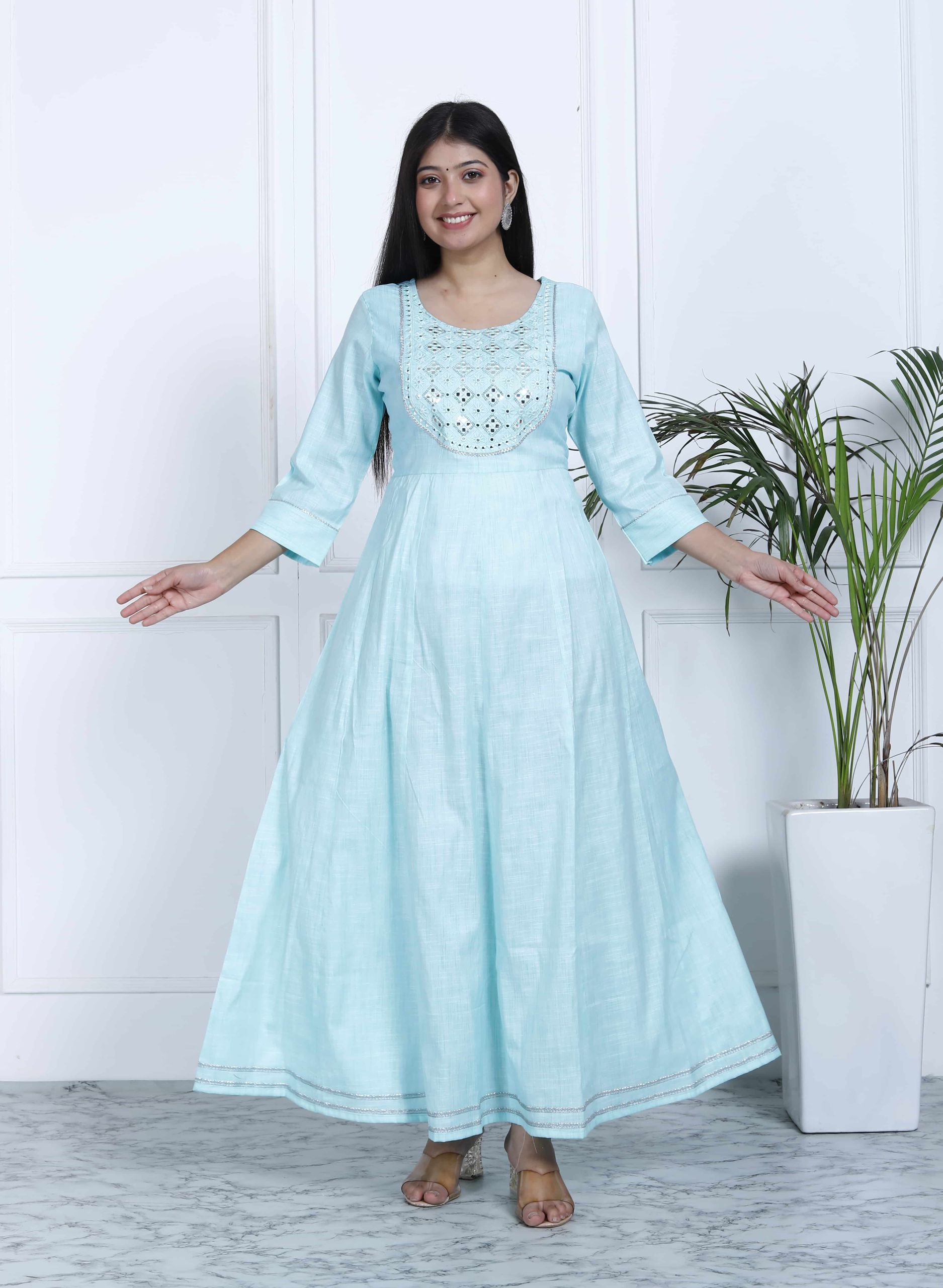 LONG FROCK KURTI ( ANARKALI KURTI )