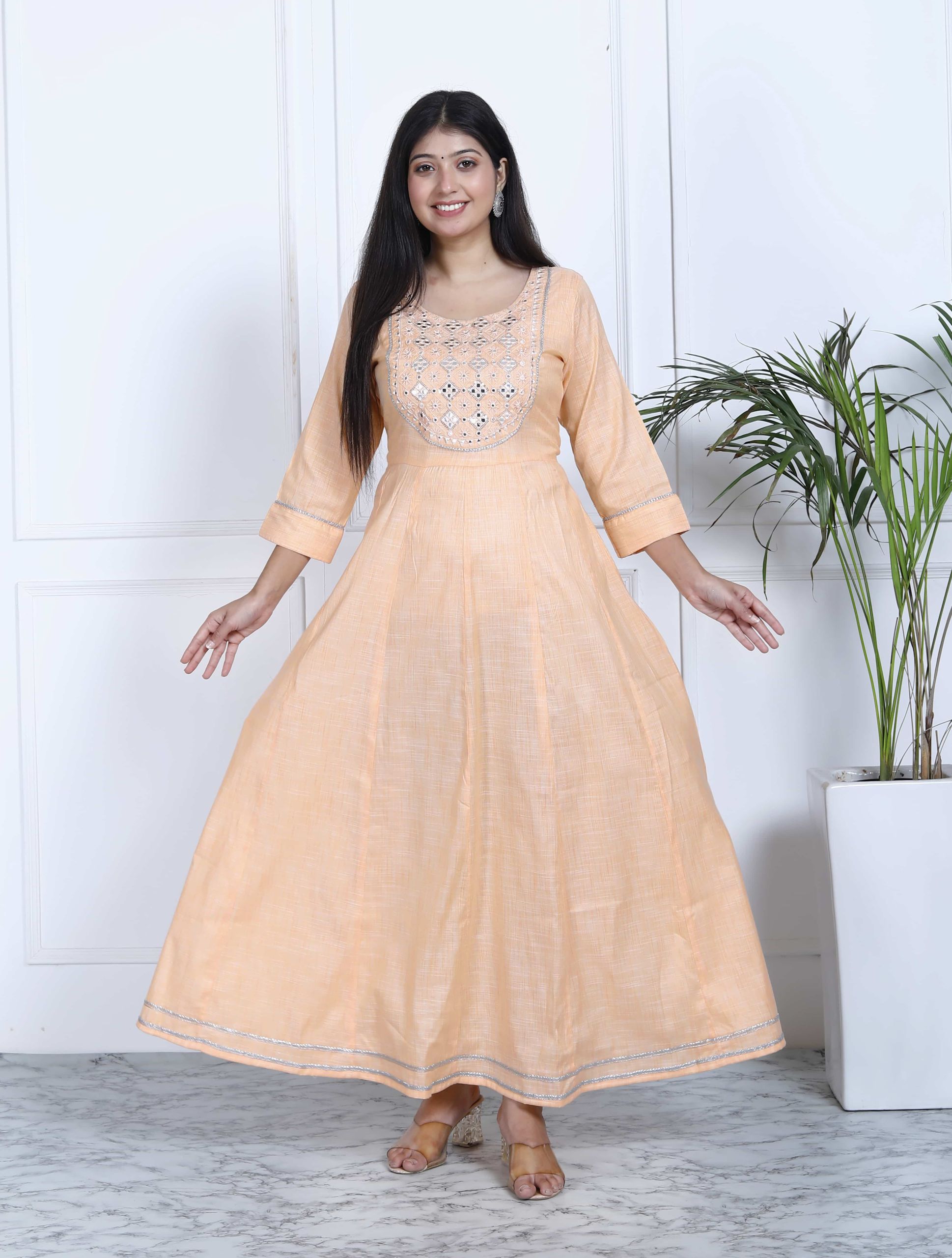 LONG FROCK KURTI ( ANARKALI KURTI )