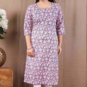 PRINTED LONG KURTI ( PURPLE )