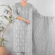 KURTI PANT DUPATTA SET