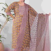 KURTI PANT DUPATTA SET