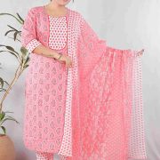 KURTI PANT DUPATTA SET