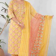 KURTI PANT DUPATTA SET