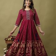 LONG FROCK GHERA  GAOUN KURTI  ( ANARKALI KURTI )