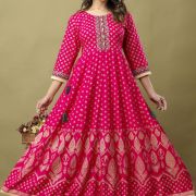 LONG FROCK GHERA  GAOUN KURTI  ( ANARKALI KURTI )