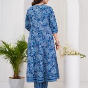 LONG ANARKALI KURTI PANT DUPATTA SET