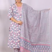 KURTI PANT DUPATTA SET