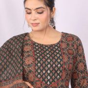 KURTI PANT DUPATTA SET