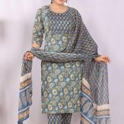 KURTI PANT DUPATTA SET