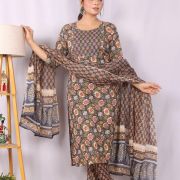 KURTI PANT DUPATTA SET