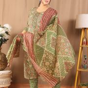 KURTI PANT DUPATTA SET