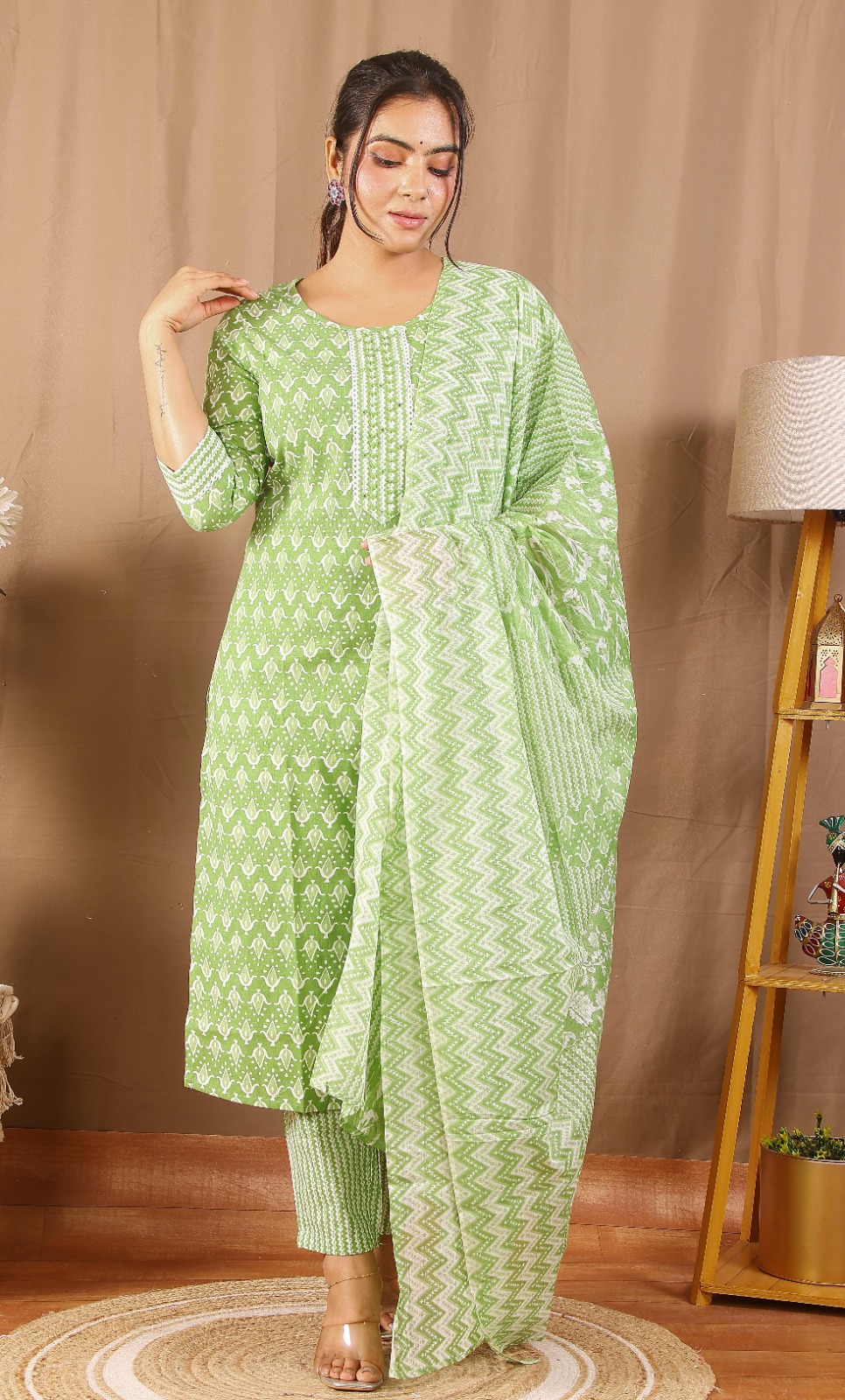 KURTI PANT DUPATTA SET