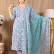 KURTI PANT DUPATTA SET