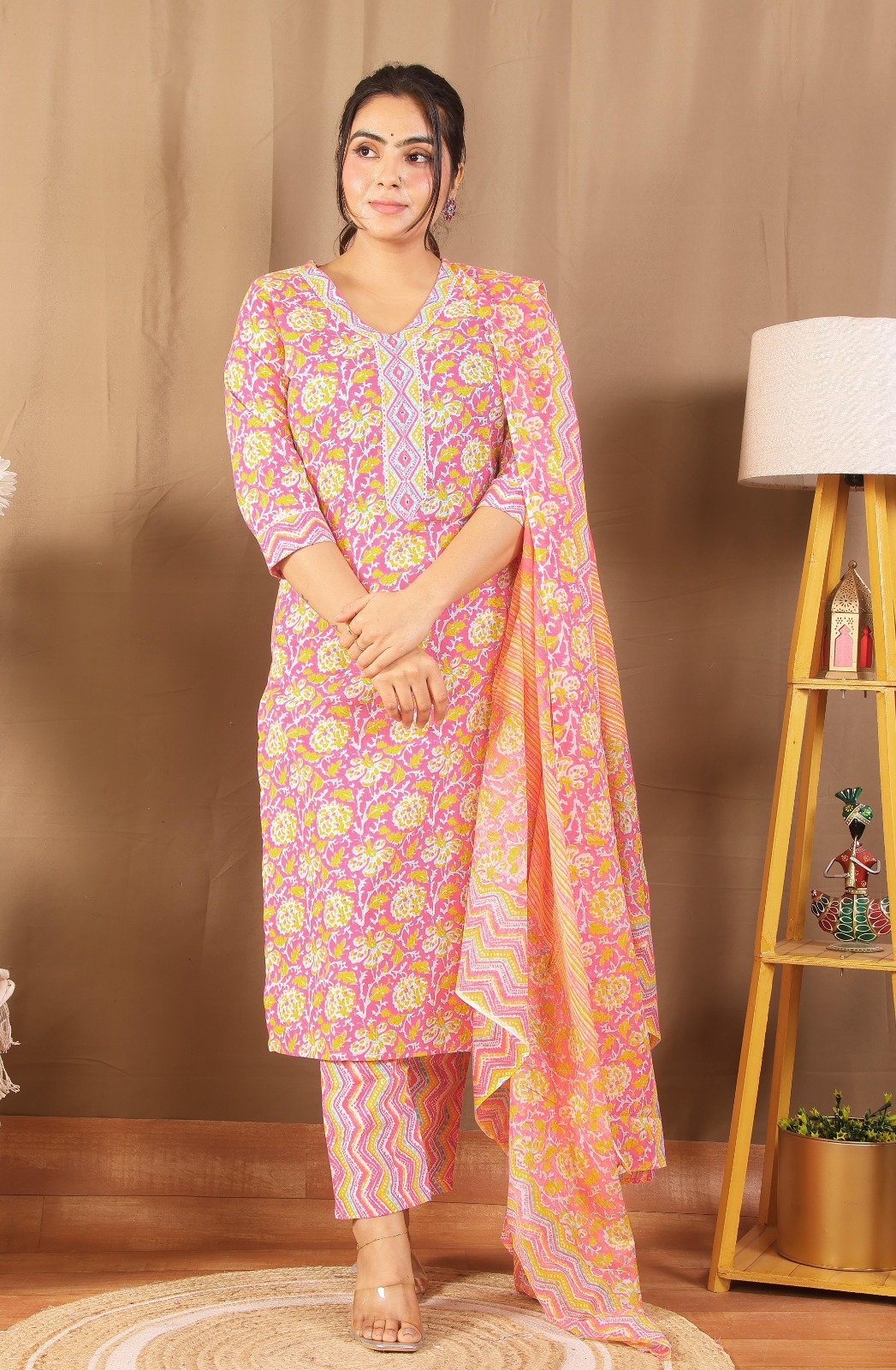 KURTI PANT DUPATTA SET