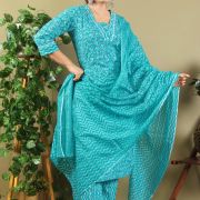 KURTI PANT DUPATTA SET