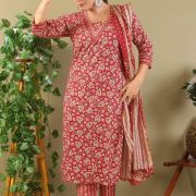 KURTI PANT DUPATTA SET