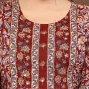 LONG ANARKALI KURTI PANT DUPATTA SET