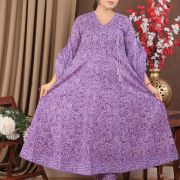 LONG ANARKALI KURTI PANT DUPATTA SET