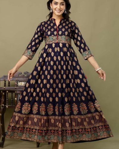 LONG FROCK GHERA  GAOUN KURTI  ( ANARKALI KURTI )